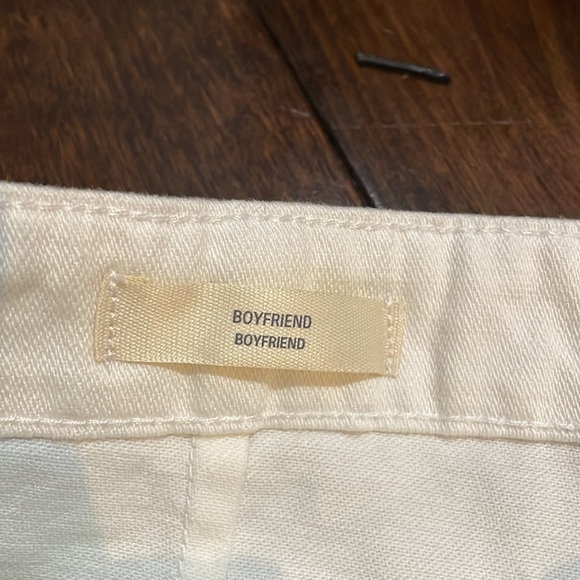 Universal Thread Boyfriend Cargo jeans Straight High rise Womens size 6 Cream - Picture 5 of 14